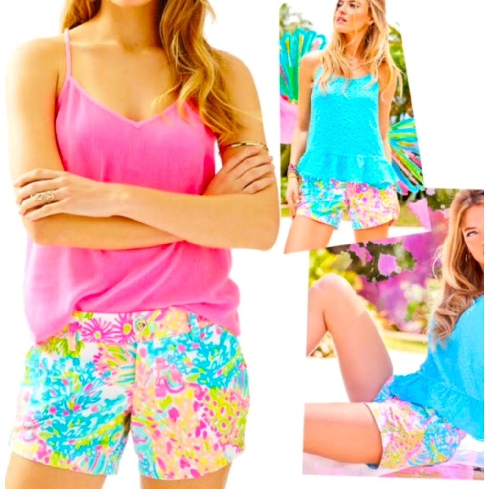 Lilly Pulitzer The Jayne Short Multi
Lovers Coral Size 4